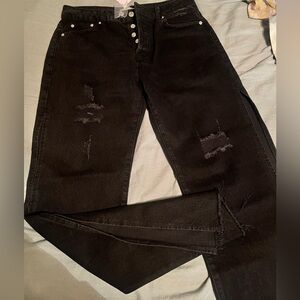 Slit Leg Jeans